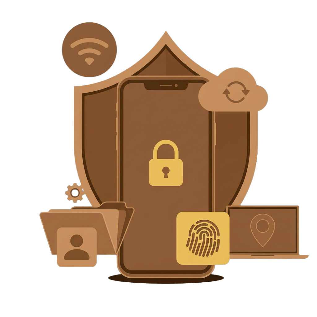 Ilustración de seguridad del dispositivo